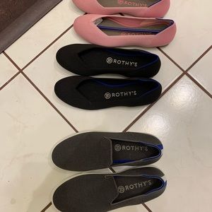 Rothys flats and sneakers